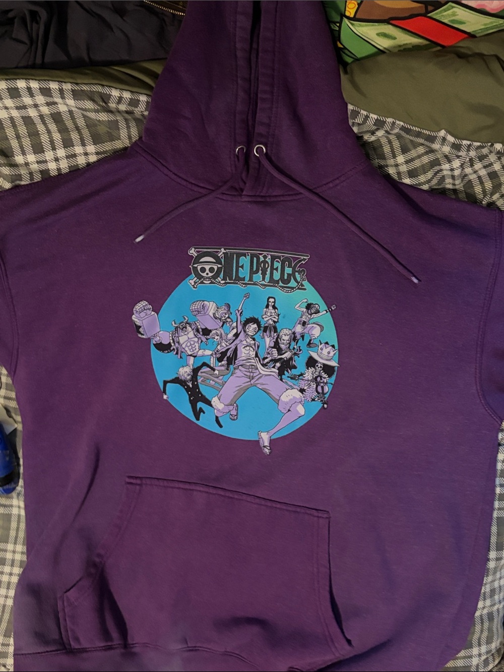 Onepiece Purple Graphic Hoodie